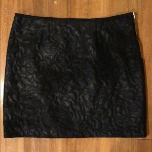 C &C California black faux suede mini skirt S